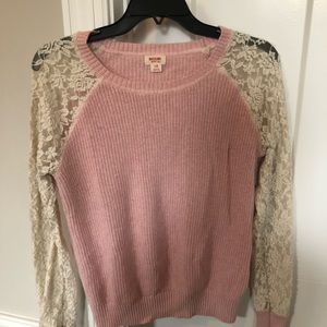 Pink/white Mossimo sweater